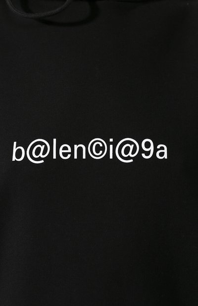 Хлопковое худи BALENCIAGA черного цвета по цене 79950 руб., арт. 578135/TIV51, фото 5 Хлопковое худи BALENCIAGA, арт. 578135/TIV51, фото 5