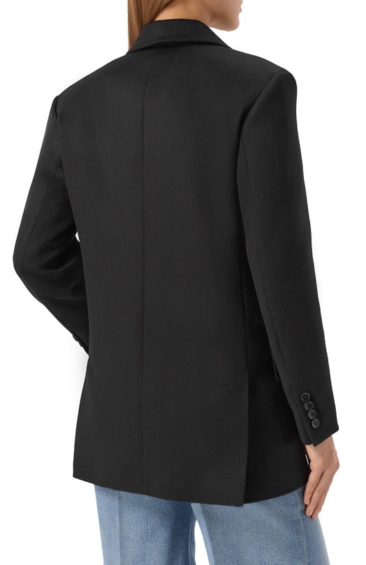 Шерстяной жакет Max Mara 0LIMPIA Чёрный  0LIMPIA Фото 4