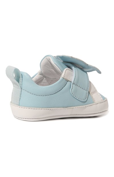 Кожаные пинектки MOSCHINO голубого цвета по цене 18700 руб., арт. 74267, фото 3 Кожаные пинектки MOSCHINO, арт. 74267, фото 3