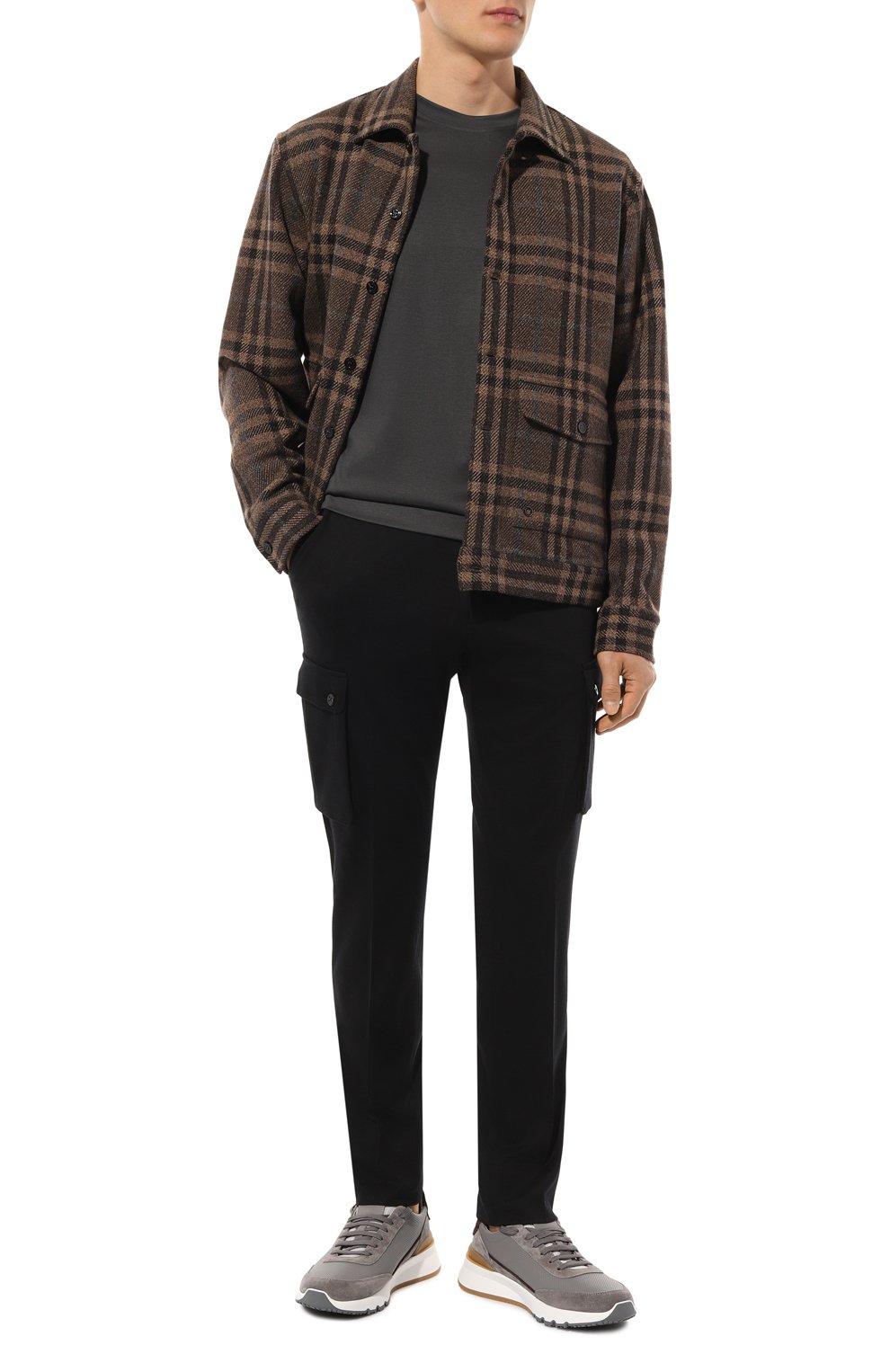 Шерстяные брюки-карго CORNELIANI, арт. 934L14-9318803, фото 2