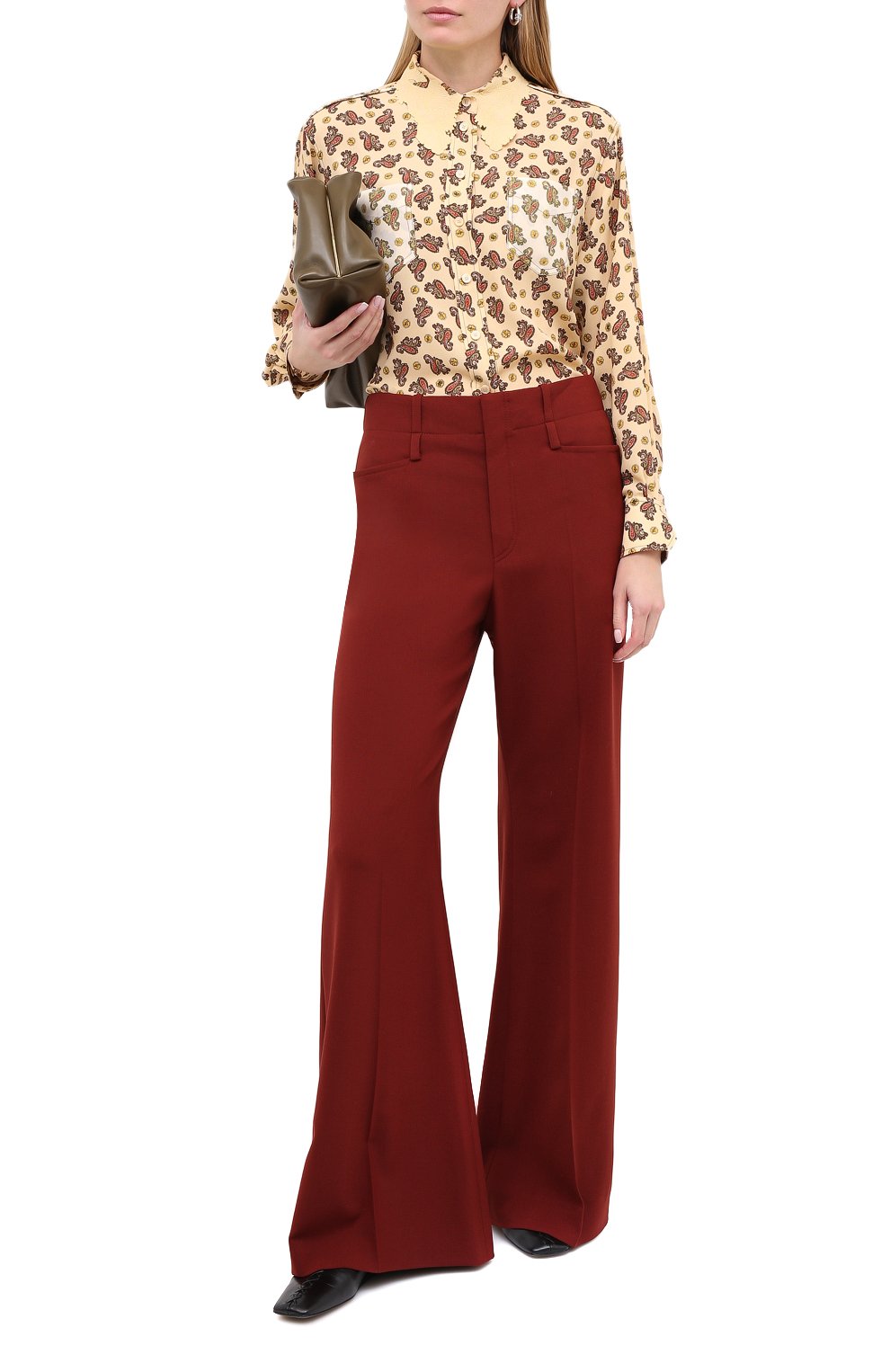 Шелковая блузка CHLOÉ, арт. CHC20WHT49331, фото 2