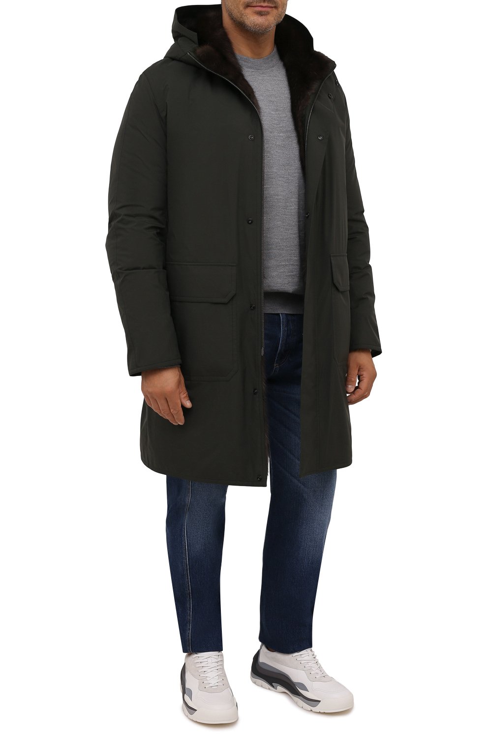 Пуховая парка с подкладкой из соболя ANDREA CAMPAGNA, арт. 00500H001A131, фото 2