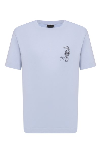 Мужская хлопковая футболка EMPORIO ARMANI, арт. EM001031/AF12926