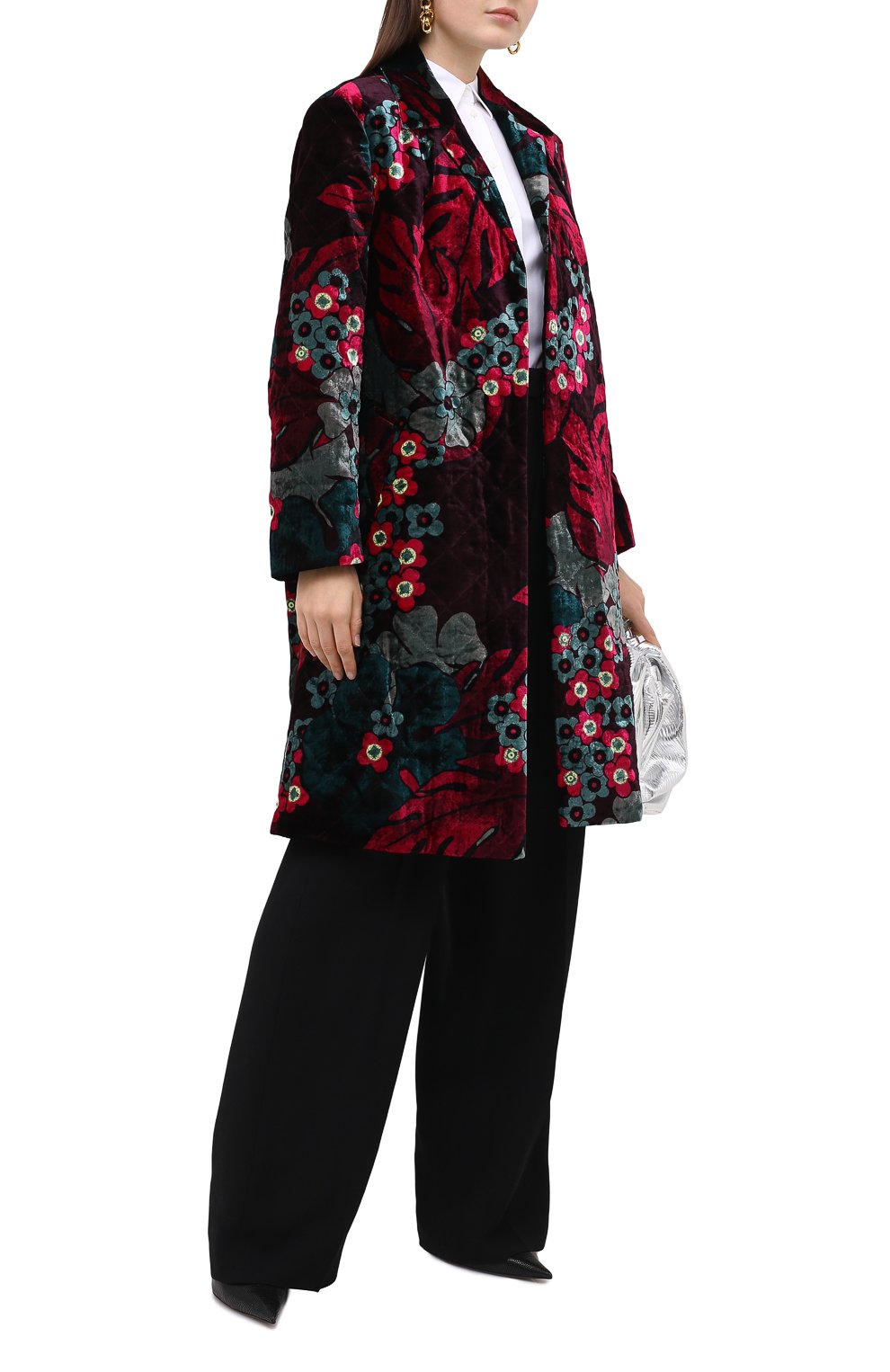 Пальто из вискозы и шелка DRIES VAN NOTEN, арт. 202-30268-1510, фото 3