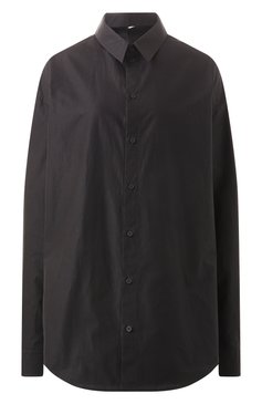 Женское хлопковое платье BALENCIAGA черного цвета, арт. 809049/TNM60 | Фото 1 (Рукава: Длинные; Материал сплава: Проставлено; Драгоценные камни: Проставлено; Длина Ж (юбки, платья, шорты): Мини; Стили: Кэжуэл; Женское Кросс-КТ: Платье-одежда; Случай: Повседневный; Материал внешний: Хлопок)