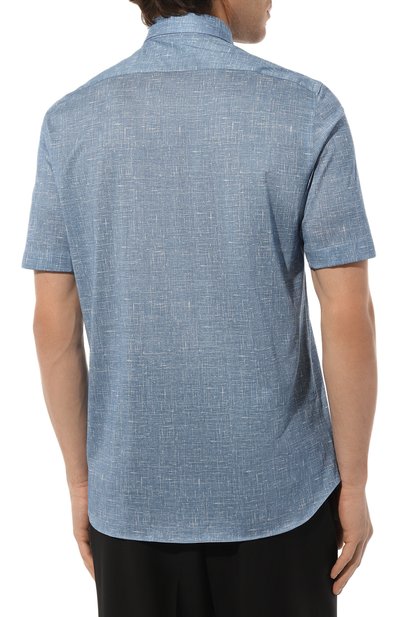 Хлопковая рубашка ZILLI, арт. MFZ-84030-G13710/0001, фото 4