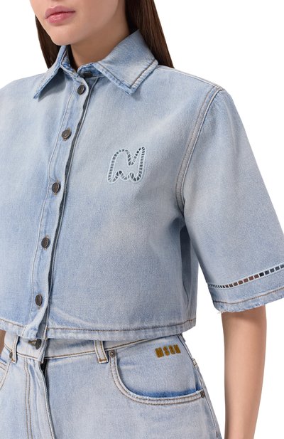 Джинсовая рубашка MSGM, арт. 3841MDE232X/257271, фото 5