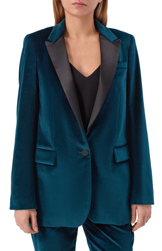 Бархатный жакет Lorena Antoniazzi GA46A/9577 Зелёный  GA46A/9577 Фото 3