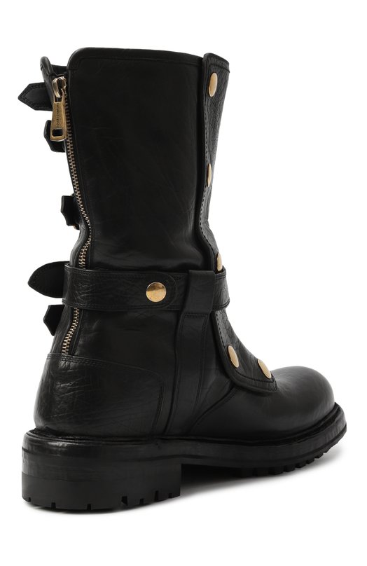 Кожаные сапоги Dolce & Gabbana A70163/AW352 Чёрный  A70163/AW352 Фото 5
