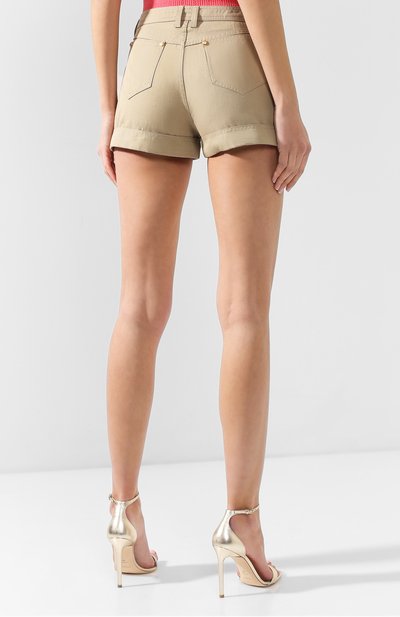 Шорты из смеси хлопка и льна BALMAIN, арт. RF15323/C103, фото 4