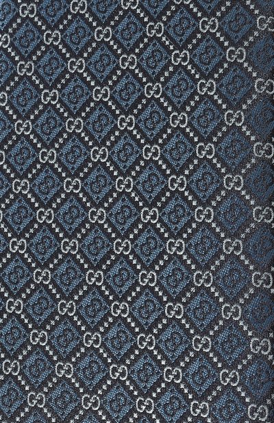 Шелковый галстук GUCCI синего цвета по цене 28800 руб., арт. 571800 4E002, фото 4 Шелковый галстук GUCCI, арт. 571800 4E002, фото 4