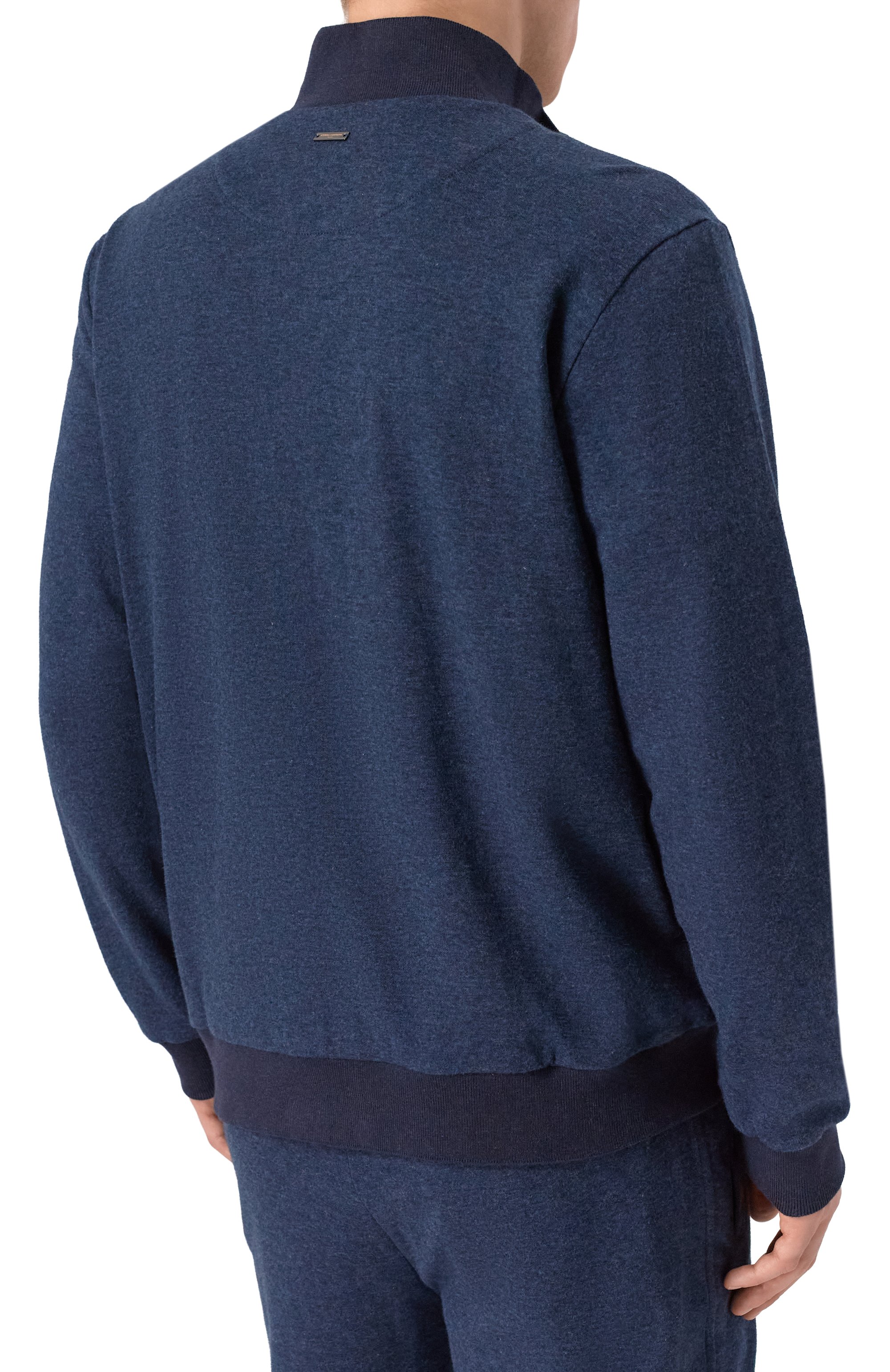 Толстовка из хлопка и кашемира ANDREA CAMPAGNA, арт. ZIP/LB1630, фото 4