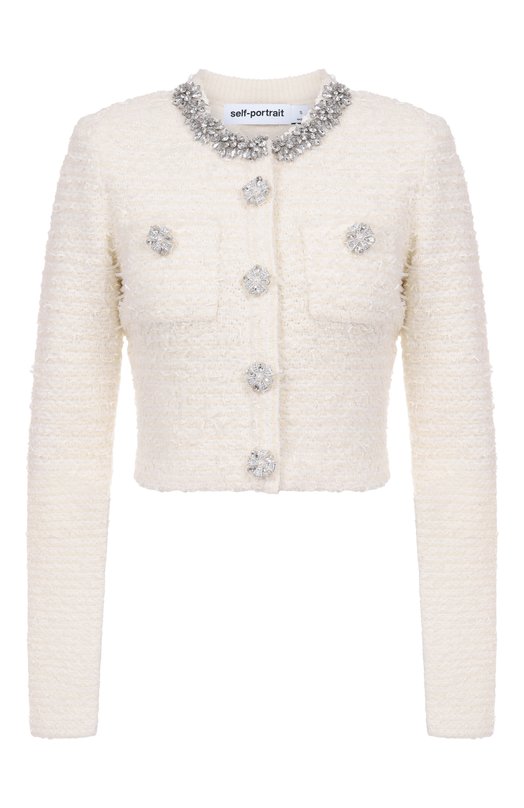 Кардиган self-portrait AW25028JC Белый AW25028JC