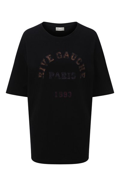 Женская хлопковая футболка SAINT LAURENT, арт. 660735/Y36FQ