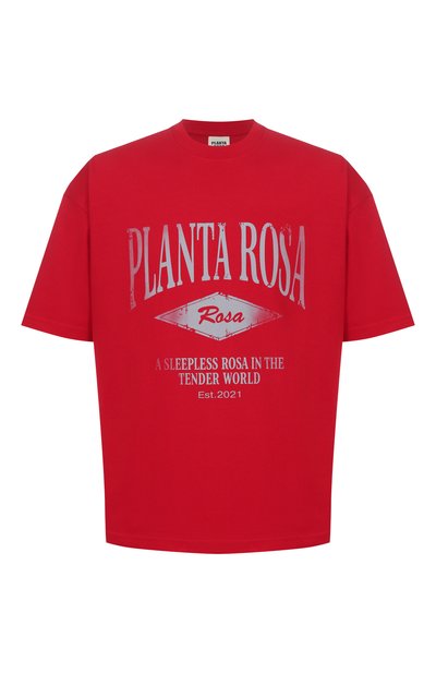 Женская хлопковая футболка PLANTA ROSA, арт. PR/T02/TENDER-CRIMSON/250