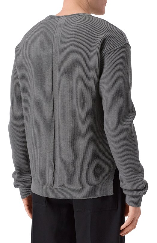 Шерстяной свитер Rick Owens RU01F2615/KWVH Серый  RU01F2615/KWVH Фото 4