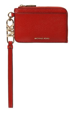 Женский футляр для кредитных карт MICHAEL MICHAEL KORS красного цвета, арт. 34F3G8ED0L | Фото 1 (Материал: Натуральная кожа; Материал сплава: Проставлено; Нос: Не проставлено)