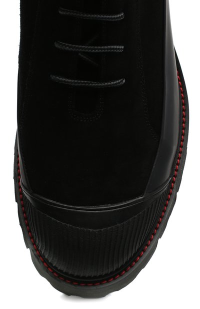 Замшевые ботинки KITON черного цвета по цене 151000 руб., арт. USSHIKEN00689, фото 5 Замшевые ботинки KITON, арт. USSHIKEN00689, фото 5