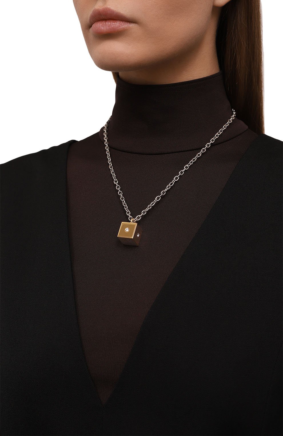 Подвеска на цепочке MARNI золотого цвета по цене 35150 руб., арт. C0MV0434A0 M2000, фото 2 Подвеска на цепочке MARNI, арт. C0MV0434A0 M2000, фото 2