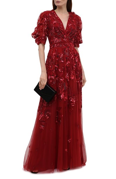 Платье ZUHAIR MURAD красного цвета по цене 919500 руб., арт. DRS21002/EMJA001, фото 2 Платье ZUHAIR MURAD, арт. DRS21002/EMJA001, фото 2