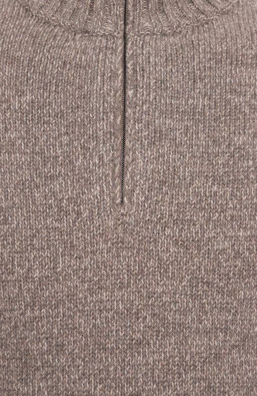 Свитер из шерсти и кашемира Paul&Shark 15311112/3XL Коричневый  15311112/3XL Фото 6