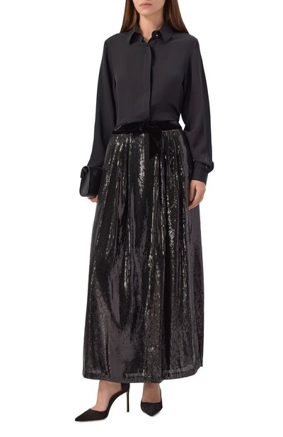 Юбка с отделкой пайетками EMPORIO ARMANI, арт. EW001355/AF14321, фото 2