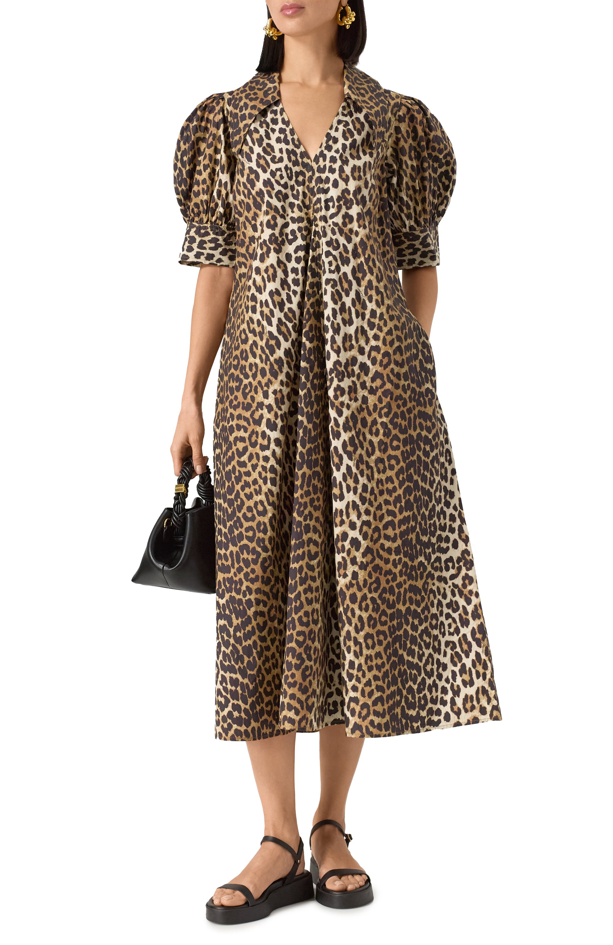 Хлопковое платье GANNI, арт. F8842, фото 2