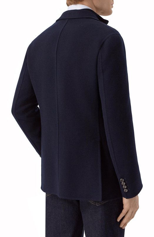 Шерстяной пиджак Stefano Ricci M1RSDB23T0/W0001P_001 Синий  M1RSDB23T0/W0001P_001 Фото 4