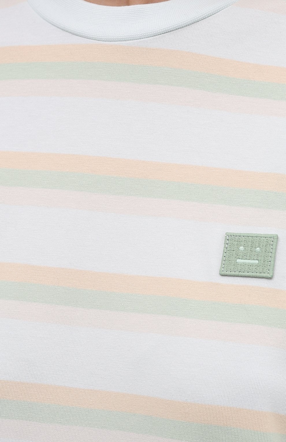Хлопковая футболка ACNE STUDIOS разноцветного цвета по цене 19550 руб., арт. CL0103/W, фото 5 Хлопковая футболка ACNE STUDIOS, арт. CL0103/W, фото 5