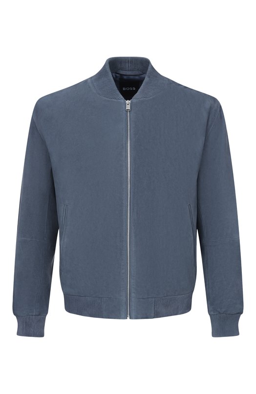 Замшевый бомбер BOSS 50543213 Голубой 50543213