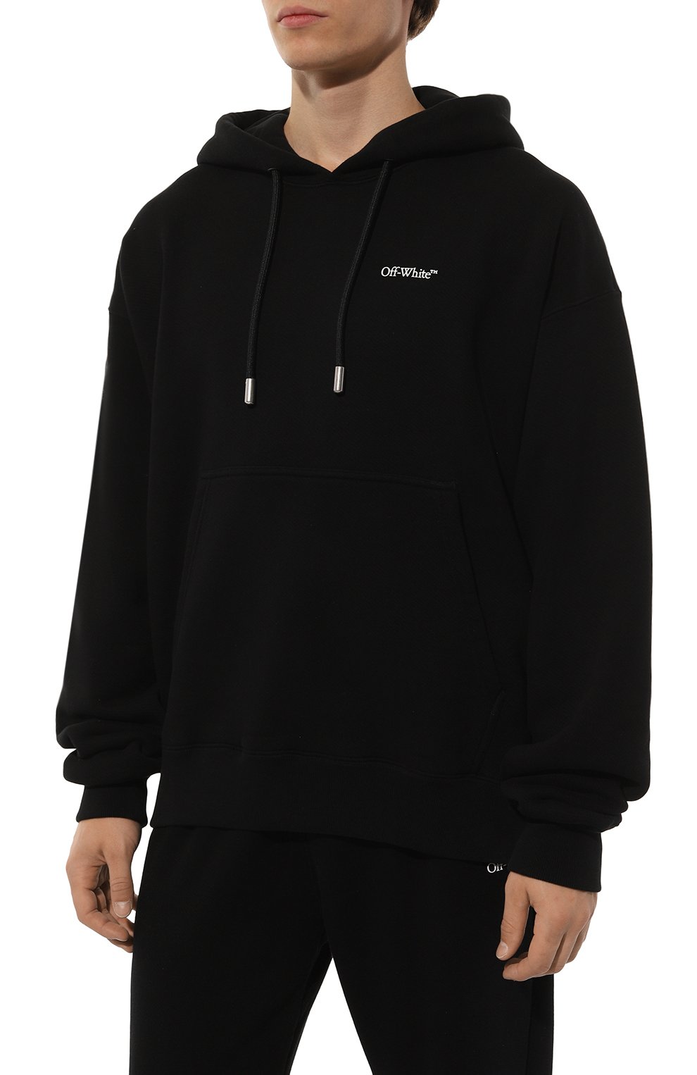 Хлопковое худи OFF-WHITE, арт. 0MBB085F24FLE009, фото 3