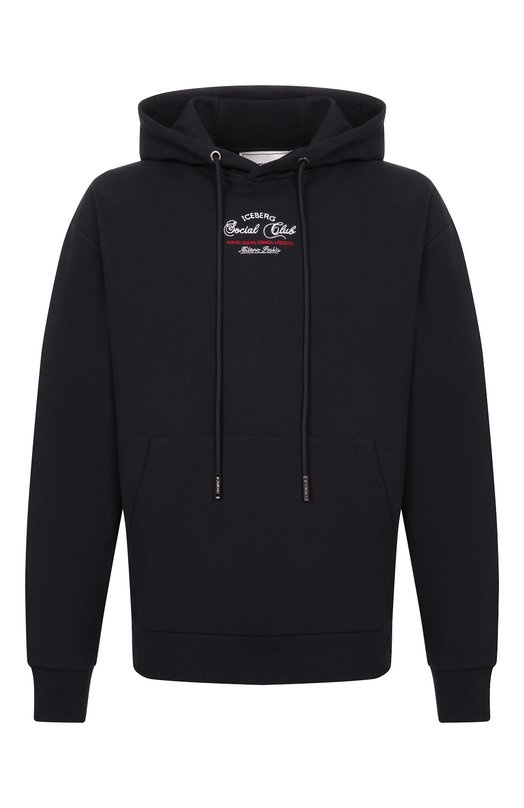 Хлопковое худи Iceberg E062/630A Чёрный E062/630A