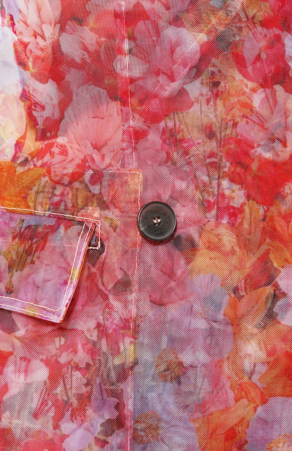 Двубортный плащ MSGM, арт. 2642MDC102A 195351, фото 5