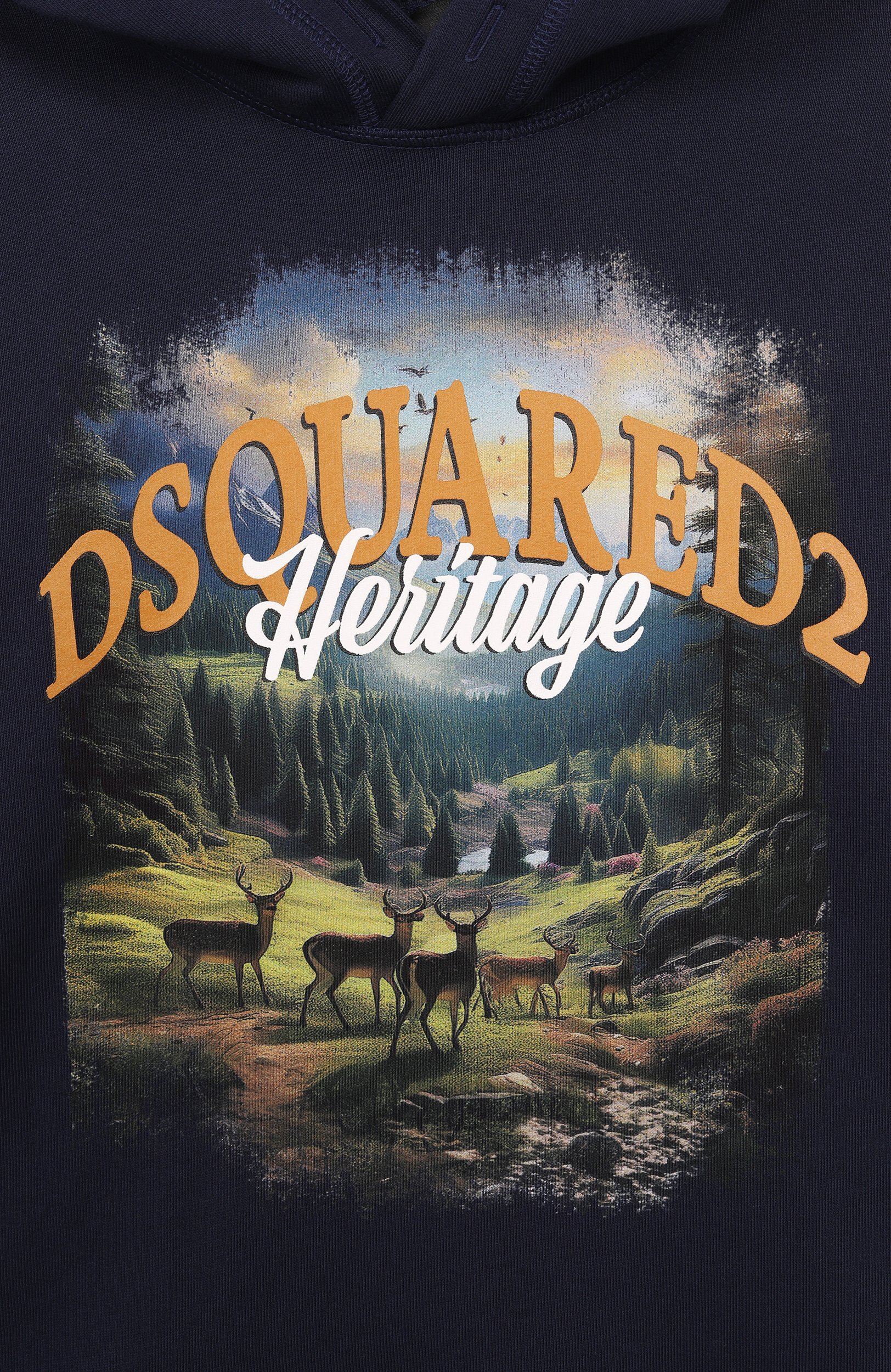 Хлопковое худи DSQUARED2, арт. DQ3420/D0AIS, фото 3