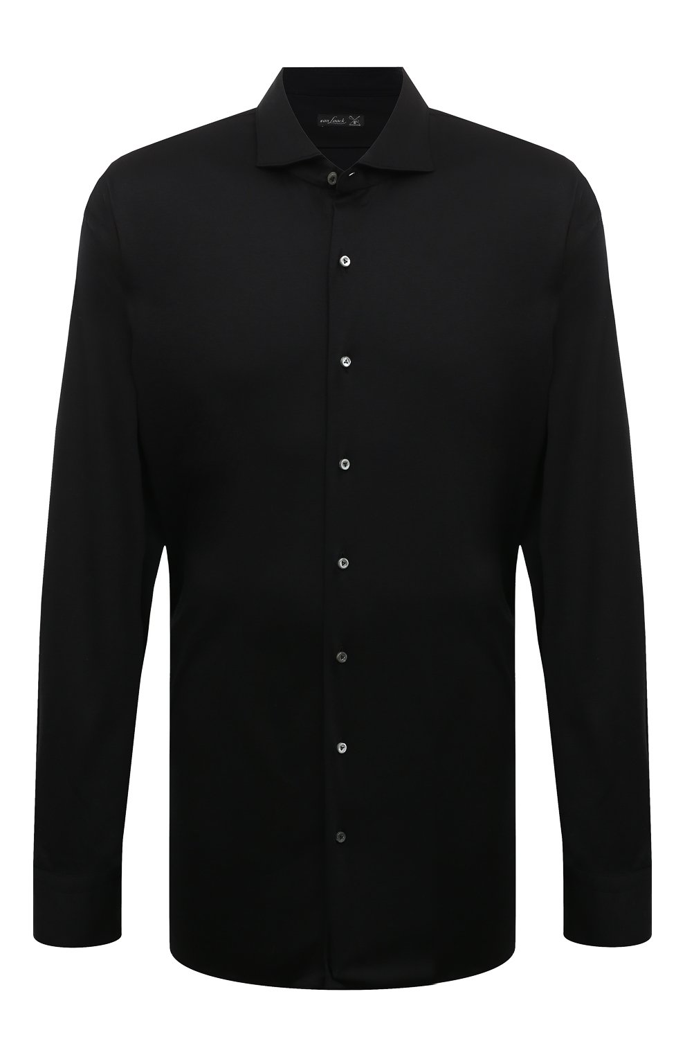 Хлопковая рубашка VAN LAACK черного цвета по цене 32100 руб., арт. PER-L/180031/3XL, фото 1 Хлопковая рубашка VAN LAACK, арт. PER-L/180031/3XL, фото 1