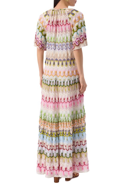 Платье из вискозы и хлопка Missoni DS25SG42/BR0132 Разноцветный  DS25SG42/BR0132 Фото 4