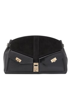 Женская сумка multipocket hug large FERRAGAMO черного цвета, арт. 219983/784189 | Фото 1 (Размер: large; Материал: Натуральная кожа)