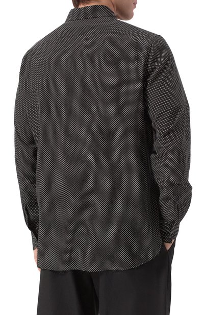 Шелковая рубашка SAINT LAURENT, арт. 646850/Y301W, фото 4