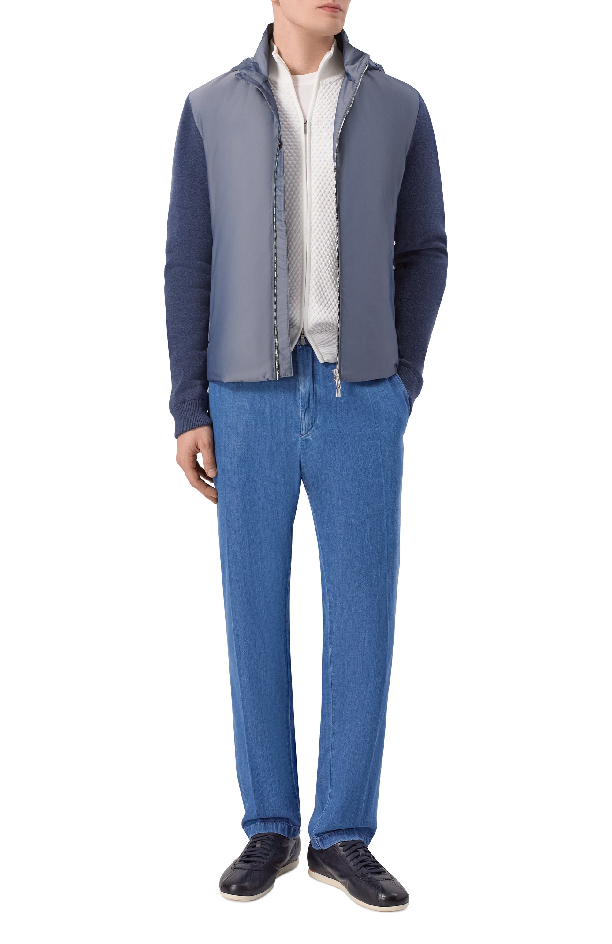 Кожаные кеды yorker SANTONI, арт. MBYG22157TIRTFRI, фото 2