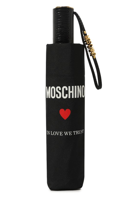 Складной зонт Moschino 8956 0PENCL0SE Чёрный  8956 0PENCL0SE Фото 4