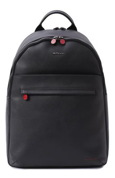 Мужской рюкзак KITON черного цвета, арт. UBA0114N0122808 | Фото 1 (Размер: large; Материал: Натуральная кожа; Сумки-технические: Рюкзаки - большие; Стили: Классический)