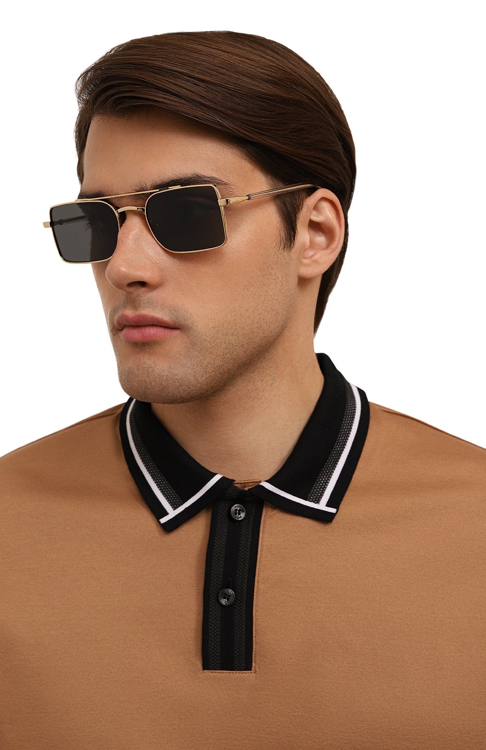 Солнцезащитные очки GAST черного цвета по цене 21100 руб., арт. MILE G0LD ML02, фото 3 Солнцезащитные очки GAST, арт. MILE G0LD ML02, фото 3