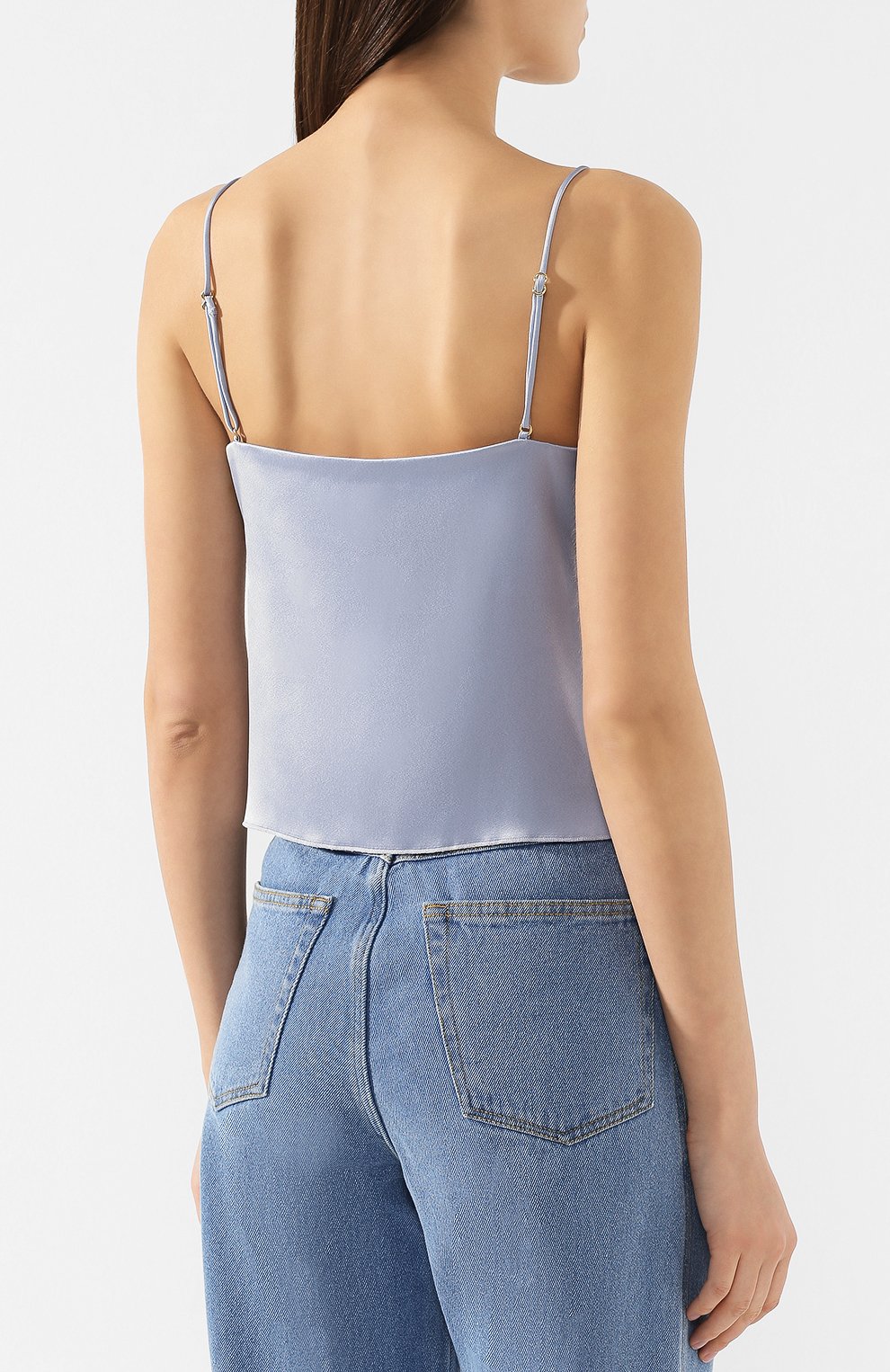Топ NANUSHKA, арт. ELIA_ICE BLUE_SLIP SATIN, фото 4