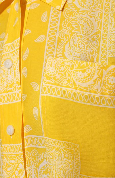 Рубашка из хлопка и шелка DESTIN, арт. D5S2/AMI BUTT0N BANDANA PATCH, фото 5