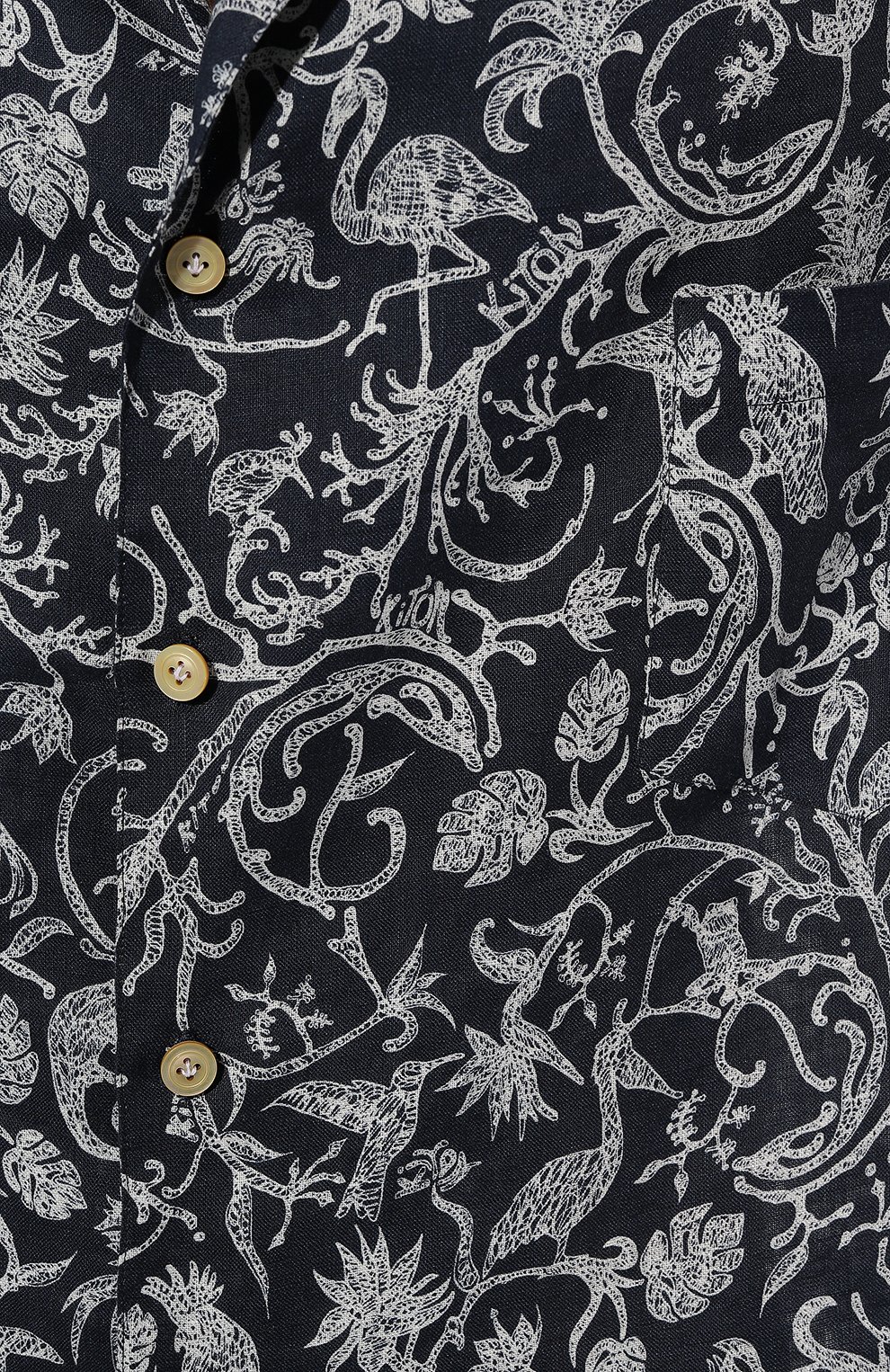 Льняная рубашка KITON, арт. UMC028H08902, фото 5