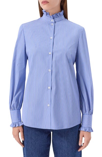 Хлопковая рубашка VALENTINO, арт. 7B3AB7R8/9MK, фото 3