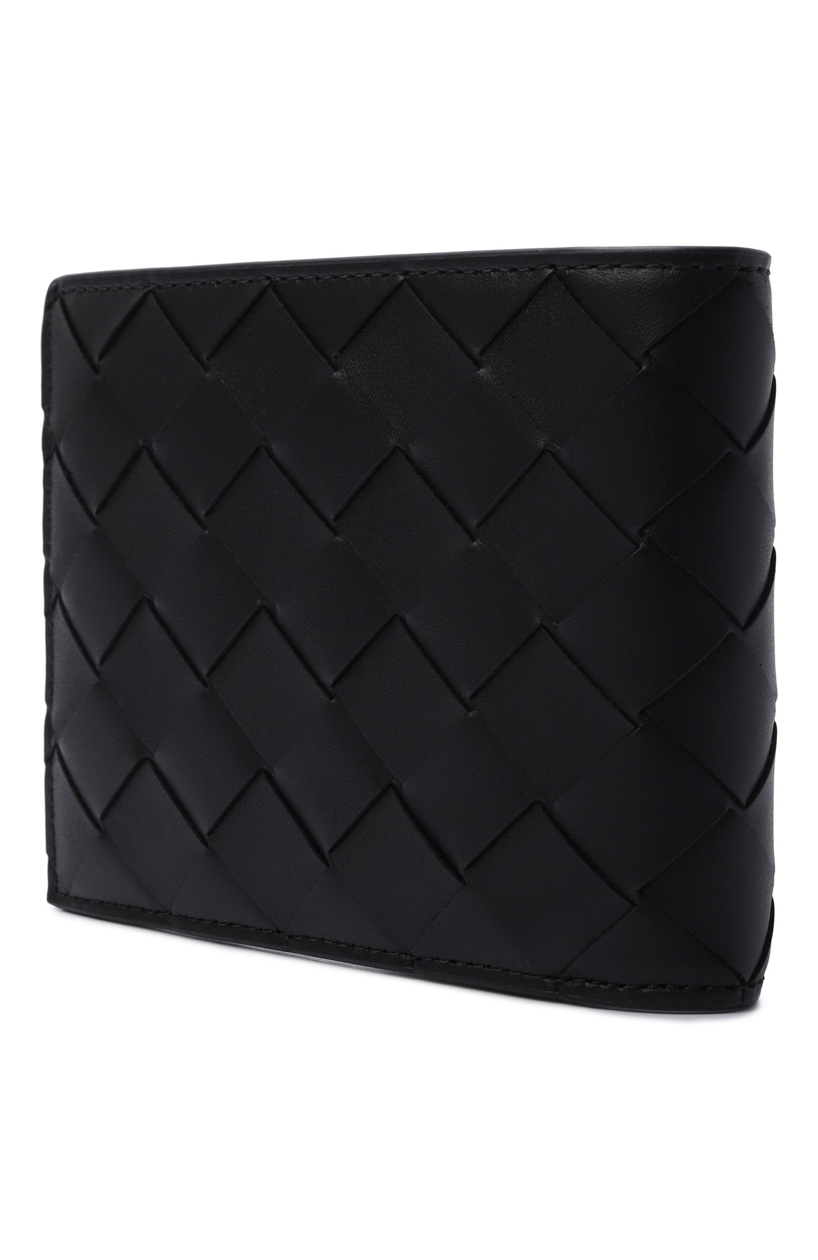Кожаное портмоне BOTTEGA VENETA черного цвета по цене 84950 руб., арт. 605721/V3US1, фото 2 Кожаное портмоне BOTTEGA VENETA, арт. 605721/V3US1, фото 2