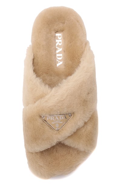 Меховые шлепанцы PRADA, арт. 1XX600-173-F0379-ZF20, фото 4