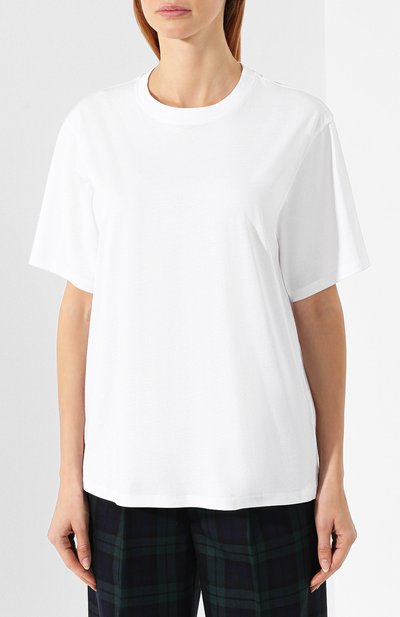 Хлопковая футболка VICTORIA, VICTORIA BECKHAM, арт. JYVV 072C PAW19 C0TT0N JERSEY, фото 3
