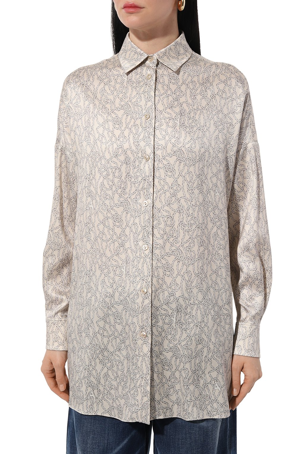 Шелковая рубашка AGNONA, арт. TD0605E/SS001E, фото 3